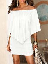 Mini Off Shoulder Sexy Beach Casual Dress